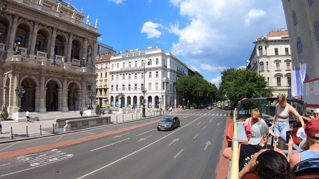 Foto während der Hop-on-Hop-off-Bustour in Budapest