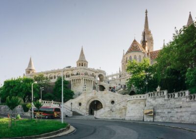the central entrance to the fisherman's bastion